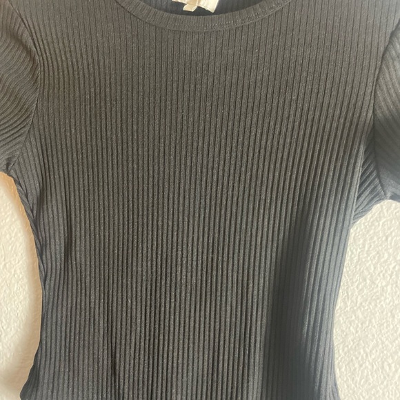 Meshki Black Ribbed Bodysuit - Picture 3 of 6